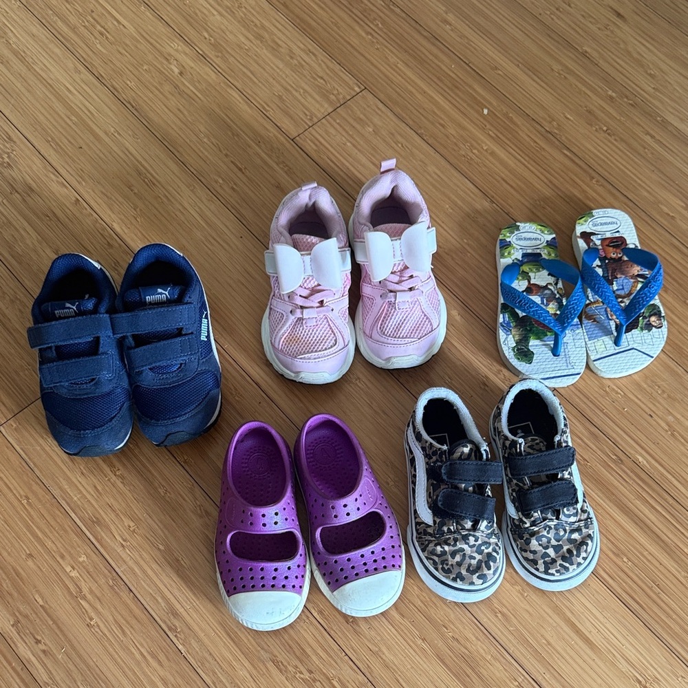 Bundle shoes 7 Vans Native Puma Havaianas Zara